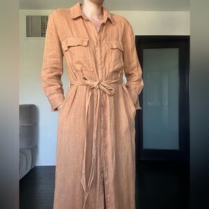 L’AGENCE linen maxi dress